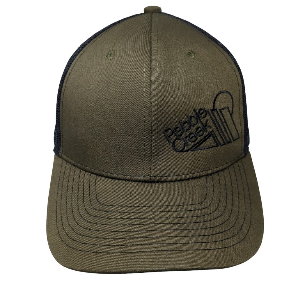 Pebble Creek Snapback Trucker Hat Brown One Size Adjustable Mesh Back Cobra